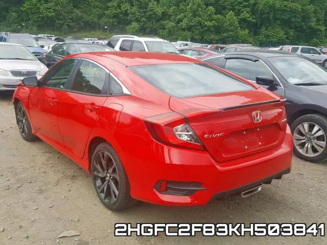 2HGFC2F83KH503841 фото 4