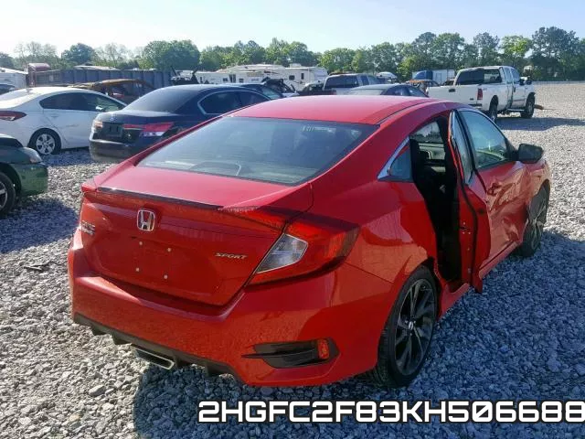 2HGFC2F83KH506688 фото 4