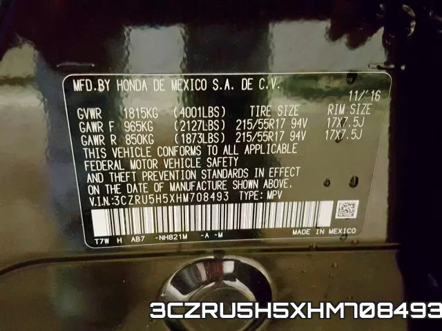 3CZRU5H5XHM708493 фото 2