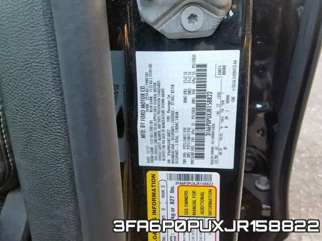 3FA6P0PUXJR158822 фото 2