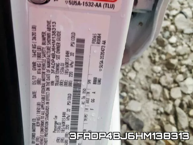 3FADP4BJ6HM138313 фото 2