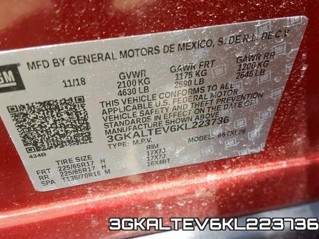 3GKALTEV6KL223736 фото 2