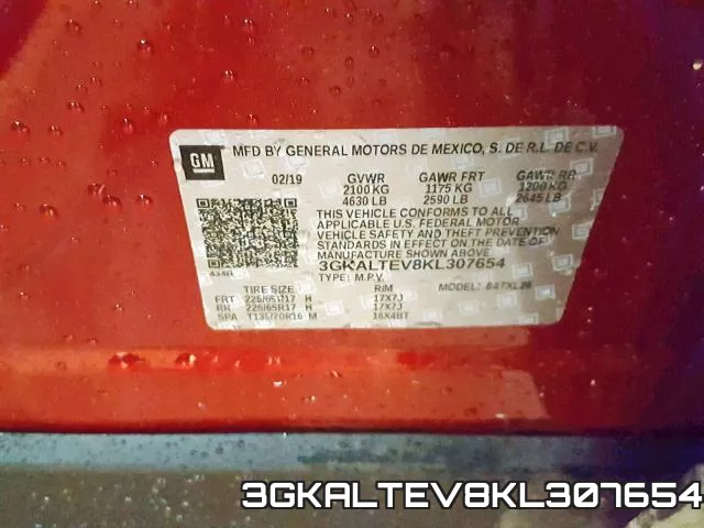 3GKALTEV8KL307654 фото 2