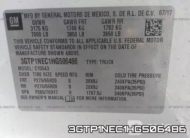 3GTP1NEC1HG506486 фото 10