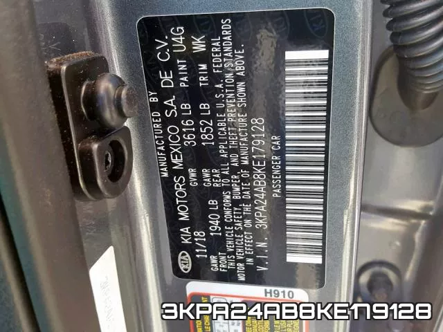 3KPA24AB8KE179128 фото 2