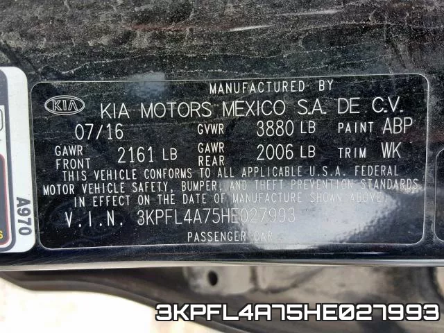 3KPFL4A75HE027993 фото 2