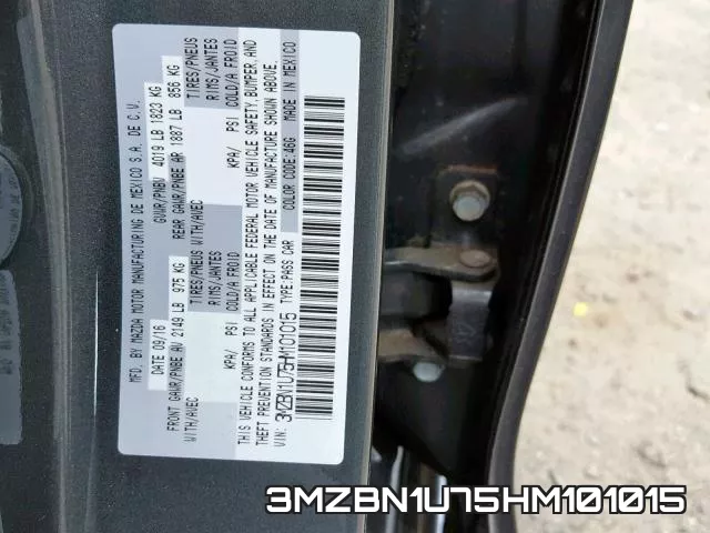 3MZBN1U75HM101015 фото 2