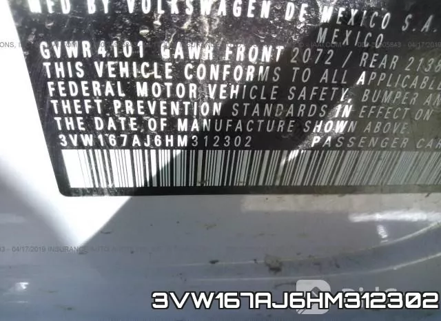 3VW167AJ6HM312302 фото 10