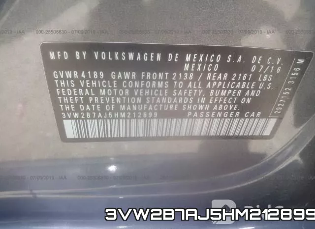 3VW2B7AJ5HM212899 фото 10