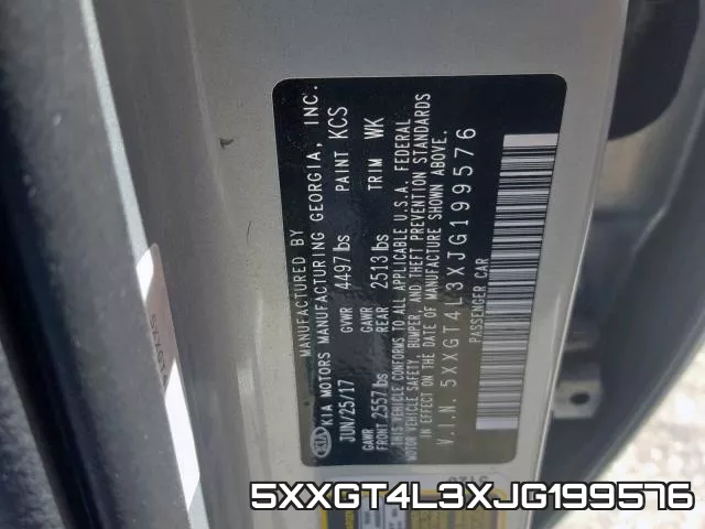 5XXGT4L3XJG199576 фото 2