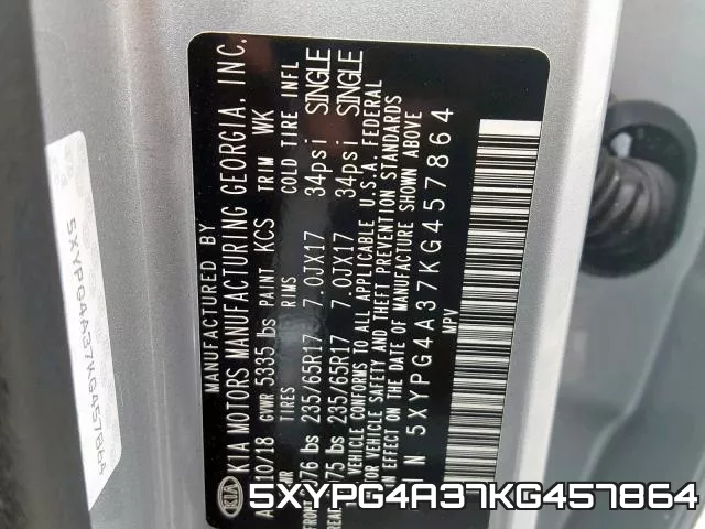 5XYPG4A37KG457864 фото 2