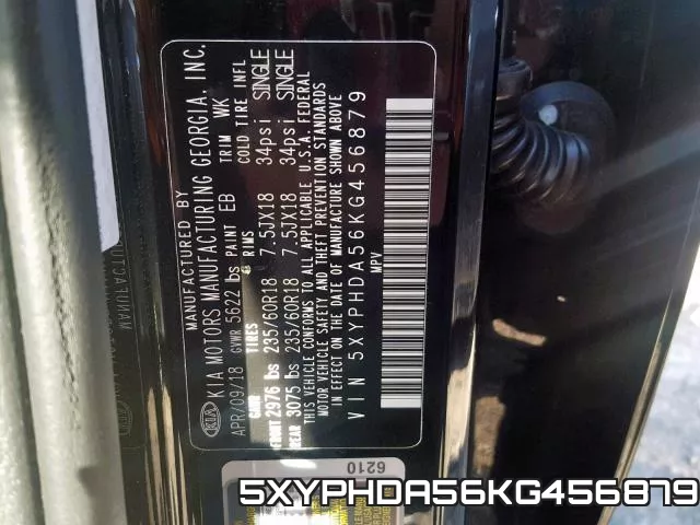 5XYPHDA56KG456879 фото 2