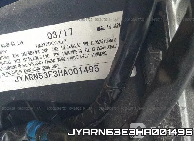 JYARN53E3HA001495 фото 2