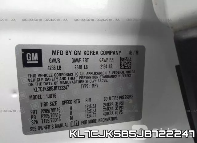KL7CJKSB5JB722247 фото 10