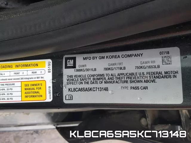 KL8CA6SA5KC713148 фото 2