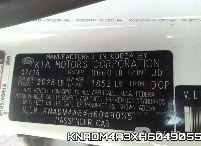 KNADM4A3XH6049055 фото 10