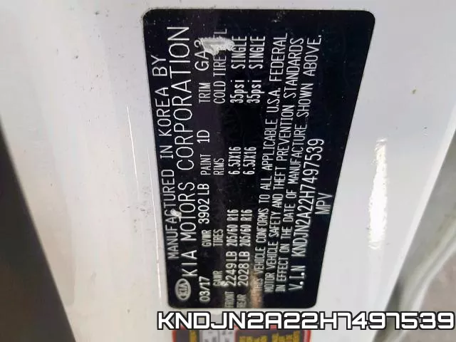 KNDJN2A22H7497539 фото 2