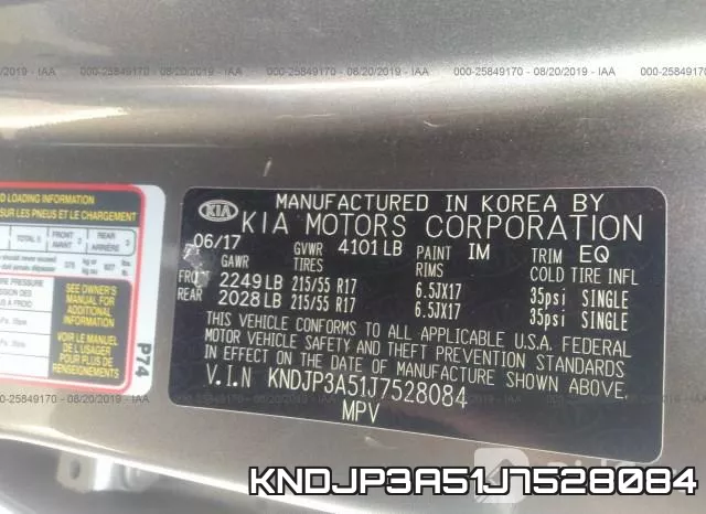 KNDJP3A51J7528084 фото 10