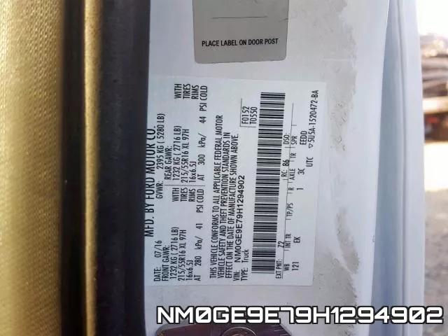NM0GE9E79H1294902 фото 2