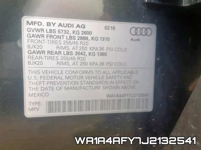 WA1A4AFY7J2132541 фото 2