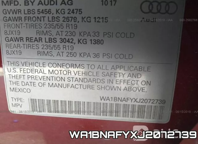 WA1BNAFYXJ2072739 фото 10