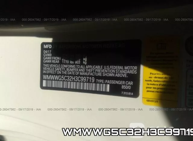 WMWWG5C32H3C99719 фото 10