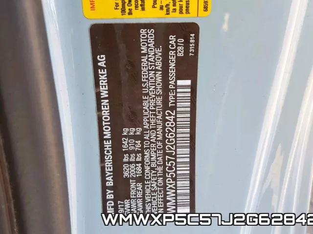 WMWXP5C57J2G62842 фото 2