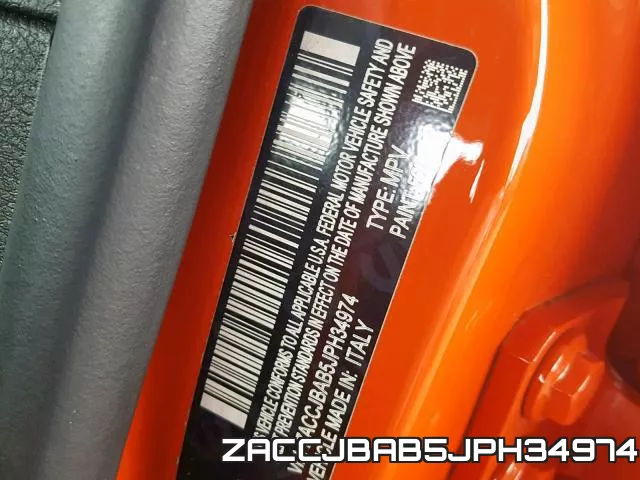 ZACCJBAB5JPH34974 фото 2