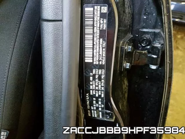 ZACCJBBB9HPF35984 фото 2