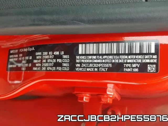 ZACCJBCB2HPE55876 фото 2