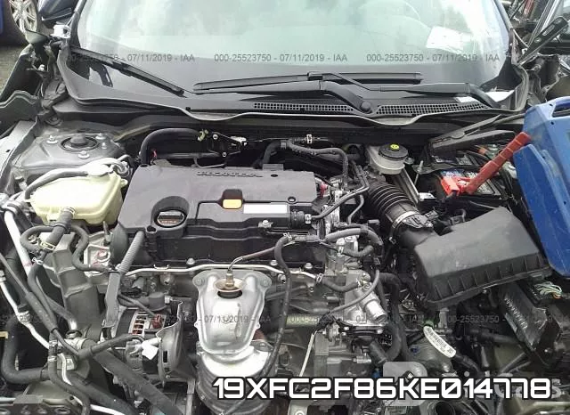 19XFC2F86KE014778 фото 2