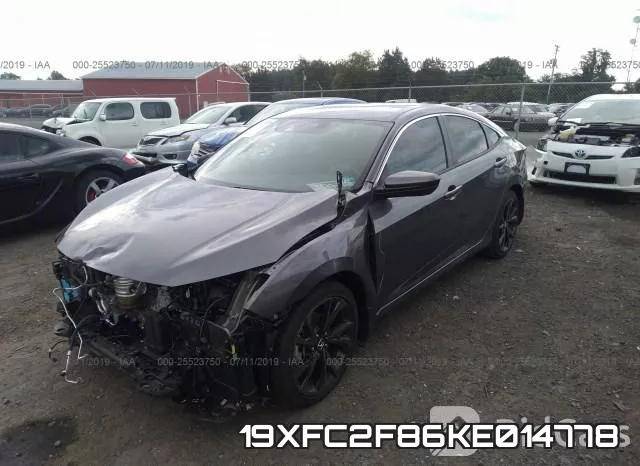 19XFC2F86KE014778 фото 3
