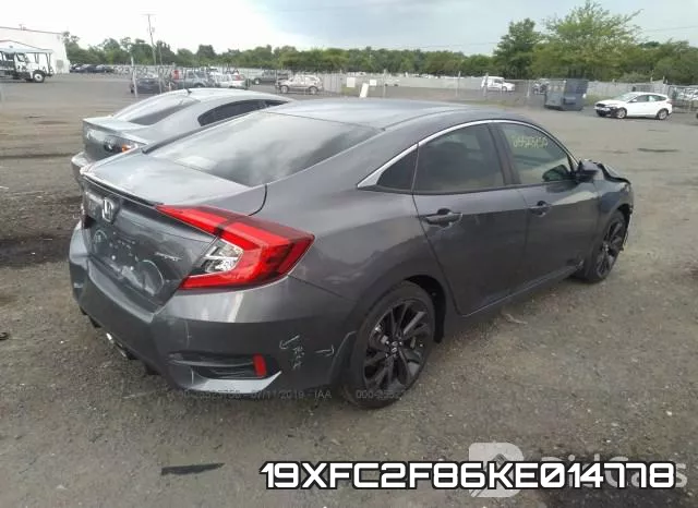 19XFC2F86KE014778 фото 5