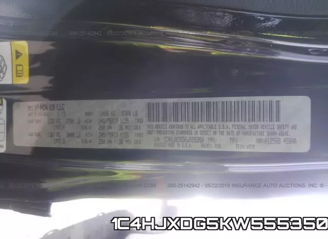 1C4HJXDG5KW555350 фото 10