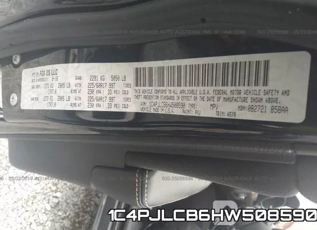 1C4PJLCB6HW508590 фото 10
