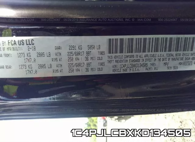 1C4PJLCBXKD134505 фото 10