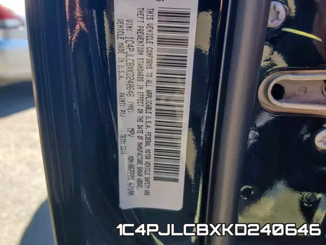 1C4PJLCBXKD240646 фото 2