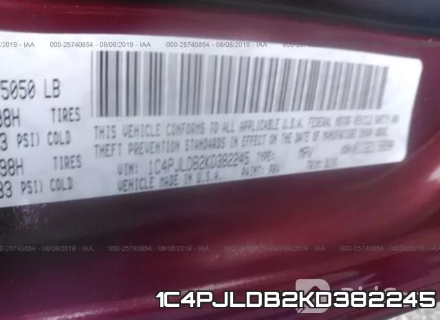 1C4PJLDB2KD382245 фото 10