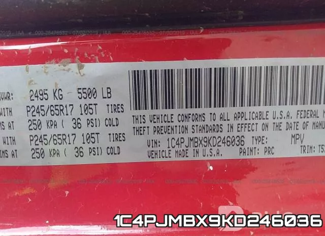1C4PJMBX9KD246036 фото 10