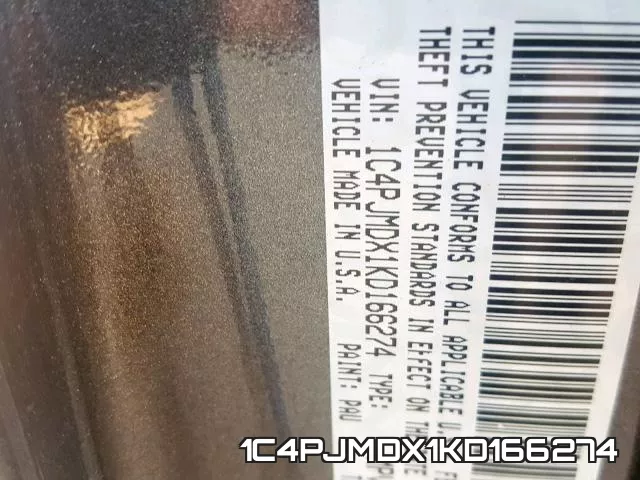 1C4PJMDX1KD166274 фото 2