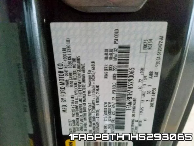 1FA6P8TH7H5293065 фото 2