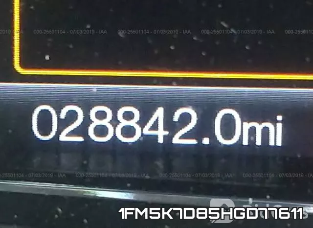1FM5K7D85HGD77611 фото 8
