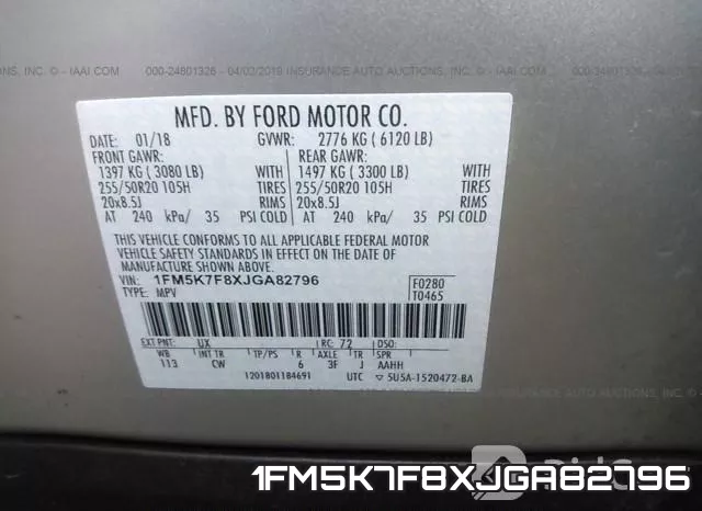 1FM5K7F8XJGA82796 фото 10