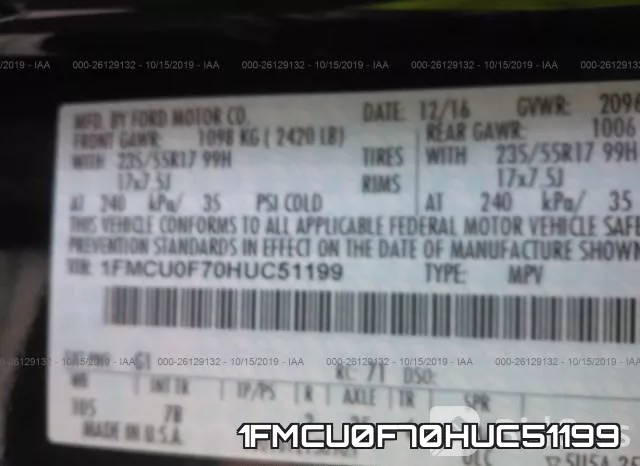 1FMCU0F70HUC51199 фото 10