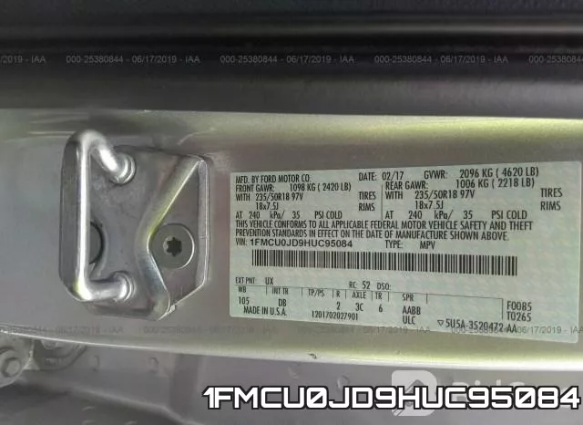 1FMCU0JD9HUC95084 фото 10