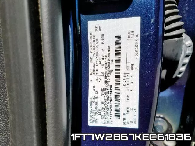1FT7W2B67KEC61836 фото 2