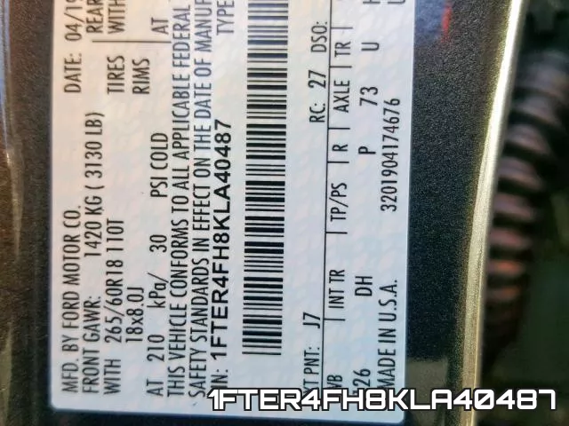 1FTER4FH8KLA40487 фото 2