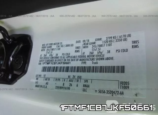1FTMF1CB7JKF50661 фото 10