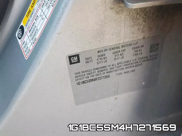 1G1BC5SM4H7271569 фото 2