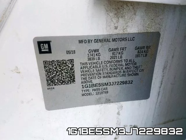 1G1BE5SM3J7229832 фото 2